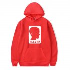 Men Fashion Stranger Things Printing Thickening Casual Pullover Hoodie Tops red  S