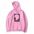 Men Fashion Stranger Things Printing Thickening Casual Pullover Hoodie Tops Pink  L
