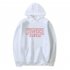 Men Fashion Stranger Things Printing Thickening Casual Pullover Hoodie Tops white   S