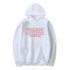 Men Fashion Stranger Things Printing Thickening Casual Pullover Hoodie Tops white   3XL