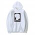 Men Fashion Stranger Things Printing Thickening Casual Pullover Hoodie Tops white  S
