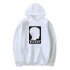 Men Fashion Stranger Things Printing Thickening Casual Pullover Hoodie Tops white  2XL