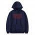 Men Fashion Stranger Things Printing Thickening Casual Pullover Hoodie Tops red   L
