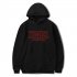 Men Fashion Stranger Things Printing Thickening Casual Pullover Hoodie Tops red   4XL