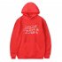 Men Fashion Stranger Things Printing Thickening Casual Pullover Hoodie Tops red    XXXL