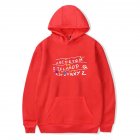 Men Fashion Stranger Things Printing Thickening Casual Pullover Hoodie Tops red    XXXL