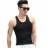 Men Fashion Summer Solid Color Sleeveless Vest Shirt for Gym Fitness Sports white L