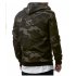 Men Fashionable Hoodie Cool Camouflage Sweater Casual Camo Pullover green XL