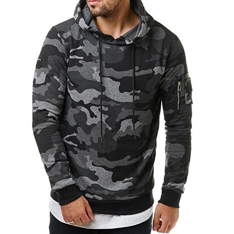 Men Fashionable Camouflage Sweater