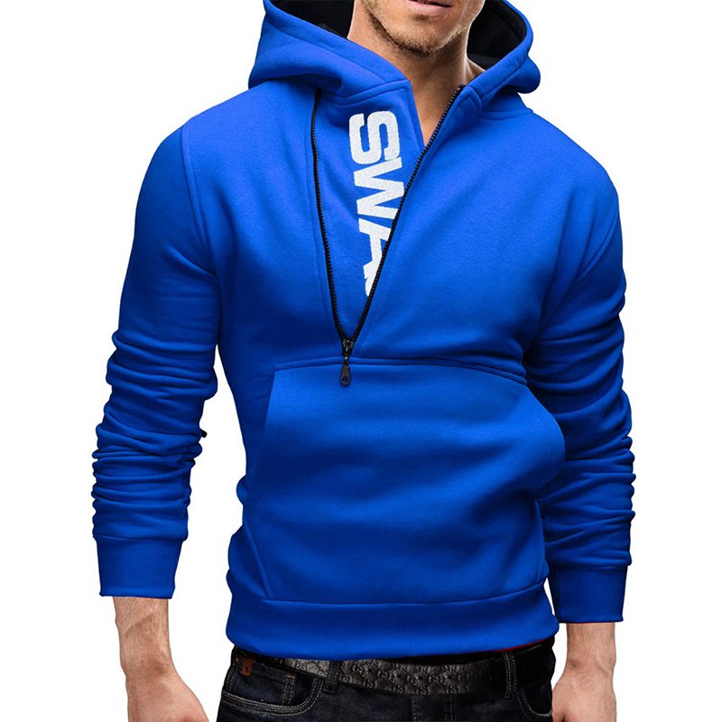 Men Pullover Hoodie with Letter Logo