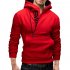 Men Fashionable Hoodie Letter Logo Casual Sweatshirts Hooded Pullover Top Black blue L