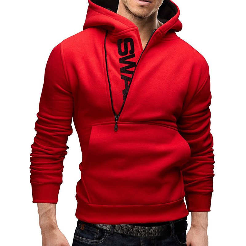 Wholesale Men Fashionable Hoodie - Red M From China