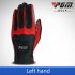 Men Golf Fiber Cloth Gloves Left Right Hand Glove Magic Elastic Particles Men Slip resistant Accessories  Left hand  black red S
