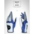 Men Golf Fiber Cloth Gloves Left Right Hand Glove Magic Elastic Particles Men Slip resistant Accessories  Left hand  black red L