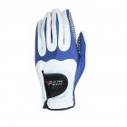 Men Golf Fiber Cloth Gloves Left/Right Hand Glove Magic Elastic Particles Men Slip-resistant Accessories [Left hand] white blue_M