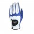 Men Golf Fiber Cloth Gloves Left Right Hand Glove Magic Elastic Particles Men Slip resistant Accessories  Left hand  white blue L