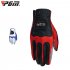 Men Golf Fiber Cloth Gloves Left Right Hand Glove Magic Elastic Particles Men Slip resistant Accessories  Left hand  white blue XL