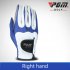 Men Golf Fiber Cloth Gloves Left Right Hand Glove Magic Elastic Particles Men Slip resistant Accessories  Left hand  white blue XL