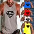 Men Gym Muscle Tank Tops Bodybuilding Shirt Sport Fitness Tops gray black M