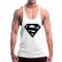 Men Gym Muscle Tank Tops Bodybuilding Shirt Sport Fitness Tops White Black XXL