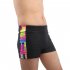 Men High Elastic Matching Color Soft Boxer Swimming Shorts