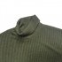 Men High Neck Warm Bottoming Shirt Soft Comfortable Breathable Slim Fit Basic Essential Tshirts Tops ArmyGreen M