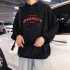 Men Hoodie Boy Hooded Top Casual Daily Wear Loose Edition Sportswear Jogging Clothing black XL