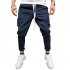 Men Jogger Pants Urban Hip Hop Casual Trousers Pants Fitness Sports Slacks  gray M
