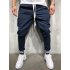 Men Jogger Pants Urban Hip Hop Casual Trousers Pants Fitness Sports Slacks  gray M