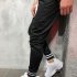 Men Jogger Pants Urban Hip Hop Casual Trousers Pants Fitness Sports Slacks  black M