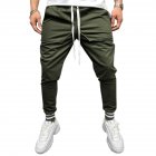 Men Jogger Pants Urban Hip Hop Casual Trousers Pants Fitness Sports Slacks  ArmyGreen M