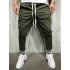 Men Jogger Pants Urban Hip Hop Casual Trousers Pants Fitness Sports Slacks  ArmyGreen M