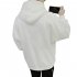 Men Kangaroo Pocket Plain Colour Sweaters Hoodies for Winter Sports Casual  white M