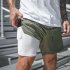 Men Large Size Fitness Training Jogging Sports Quick drying Shorts silver gray XXL