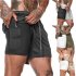 Men Large Size Fitness Training Jogging Sports Quick drying Shorts Camouflage khaki M