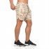 Men Large Size Fitness Training Jogging Sports Quick drying Shorts Camouflage khaki M