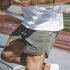 Men Large Size Fitness Training Jogging Sports Quick drying Shorts green XXL