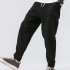 Men Leisure Pants Double Wrinkle Pants Large Size Slim Casual Trousers brown XL