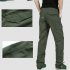 Men Lightweight Thin Loose Quick Dry Waterproof Trousers Pants for Outdoor Sports Mountaineering   Army green L