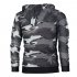Men Long Sleeves Hoodie Fashion Camouflage Printing Casual Sweatshirt Large Size Slim Fit Pullover Sweater camouflage gray L
