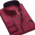 Men Long Sleeves T shirt Business Lapel Slim Fit Cardigan Tops Casual Polka Dot Printing Shirt XS16 41 XL