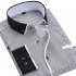 Men Long Sleeves T shirt Business Lapel Slim Fit Cardigan Tops Casual Polka Dot Printing Shirt XS17 41 XL