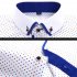 Men Long Sleeves T shirt Business Lapel Slim Fit Cardigan Tops Casual Polka Dot Printing Shirt XS18 42 XXL