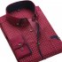Men Long Sleeves T shirt Business Lapel Slim Fit Cardigan Tops Casual Polka Dot Printing Shirt XS18 42 XXL