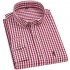 Men Long Sleeves T shirt Casual Button Down Breathable Cotton Shirt Plaid Printing Slim Fit Tops With Pocket Black and white 41 XL