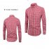 Men Long Sleeves T shirt Casual Button Down Breathable Cotton Shirt Plaid Printing Slim Fit Tops With Pocket Black and white 41 XL