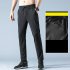 Men Loose Casual Sports Pants Summer Ice Silk Quick drying Air Conditioning Breathable Trousers light grey 3XL