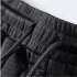 Men Loose Casual Sports Pants Summer Ice Silk Quick drying Air Conditioning Breathable Trousers black XL