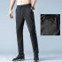 Men Loose Casual Sports Pants Summer Ice Silk Quick drying Air Conditioning Breathable Trousers black XL