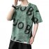 Men Loose Half Sleeves Shirt Summer Ice Silk Bottoming T shirt Loose Round Neck Pullover Tops White XL